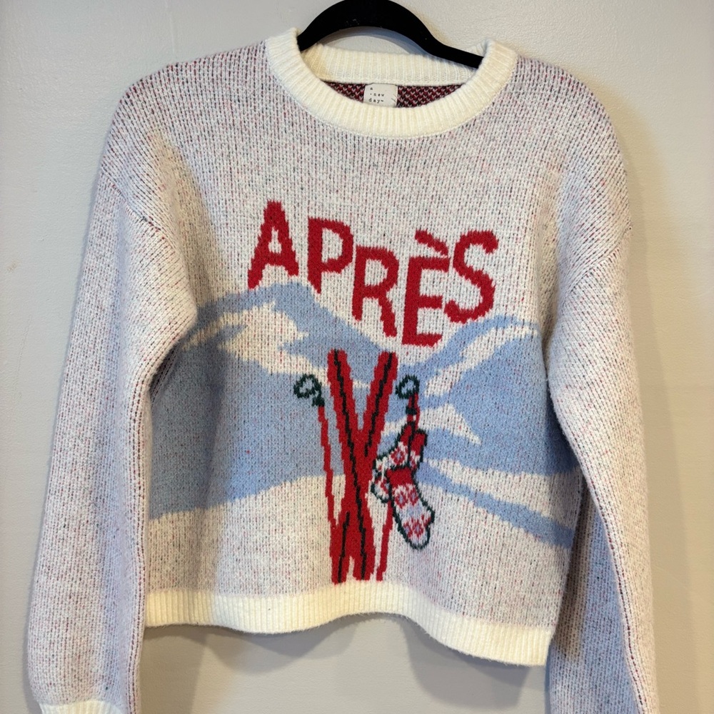 A New Day Viral Après Ski Knit Sweater Size Small